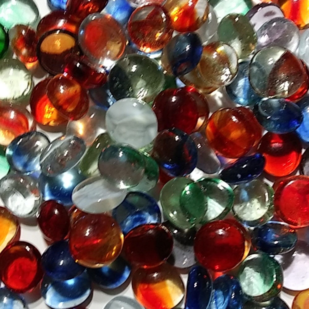 400 Plus Mixed mosaic glass gems